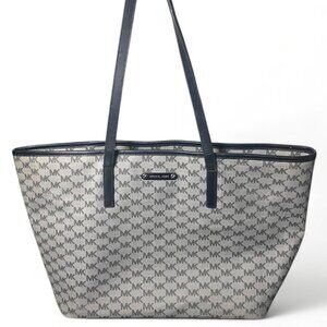 Michael Kors - Studio Heritage Signature EMRY Large Top Zip Tote in Black Grey